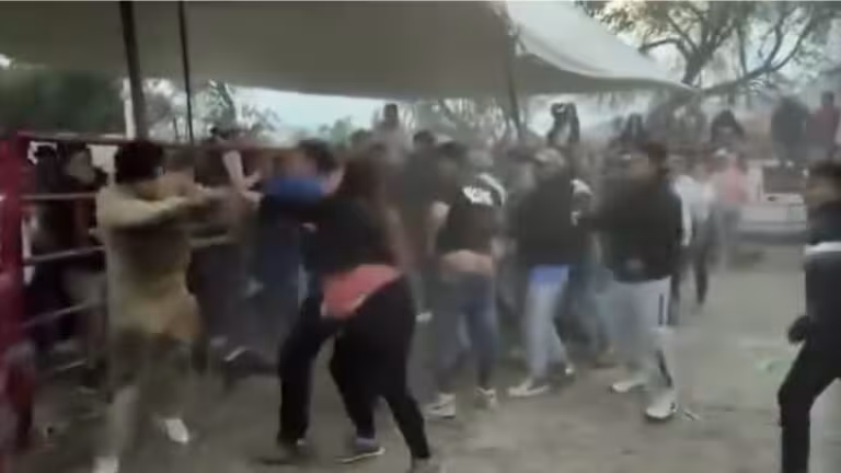 Inician-pelea-campal-por-atrapar-a-un-cerdito-en-Cana-Grande-Hidalgo