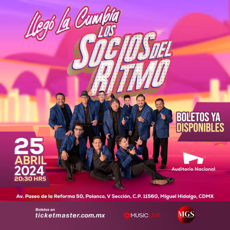 SOCIOS DEL RITMO AUD NAL ENE 2024 CARTEL
