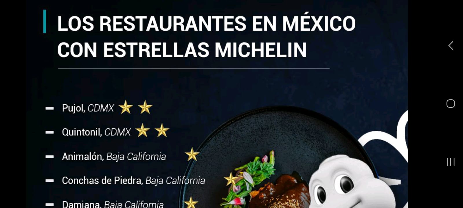 Los restaurantes en México con Estrella Michelin, un reconocimiento a la excelencia culinaria