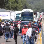 Bloqueo en autopista mexico puebla por pobladores de Tlahuapan
