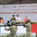 Presidió Américo Villarreal desfile cívico-militar por el 214 aniversario del inicio de la independencia