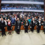 Nuevos ministros de la Corte y personas juzgadoras rinden protesta en el Senado mexicano