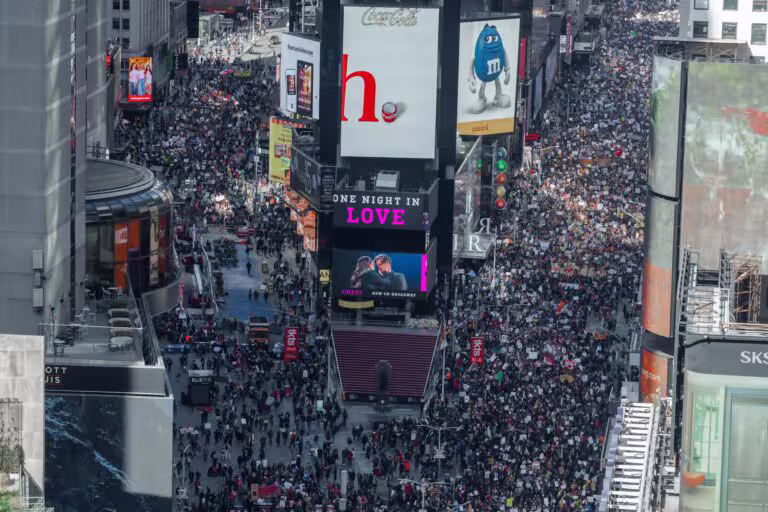 'No Kings' protest in New York