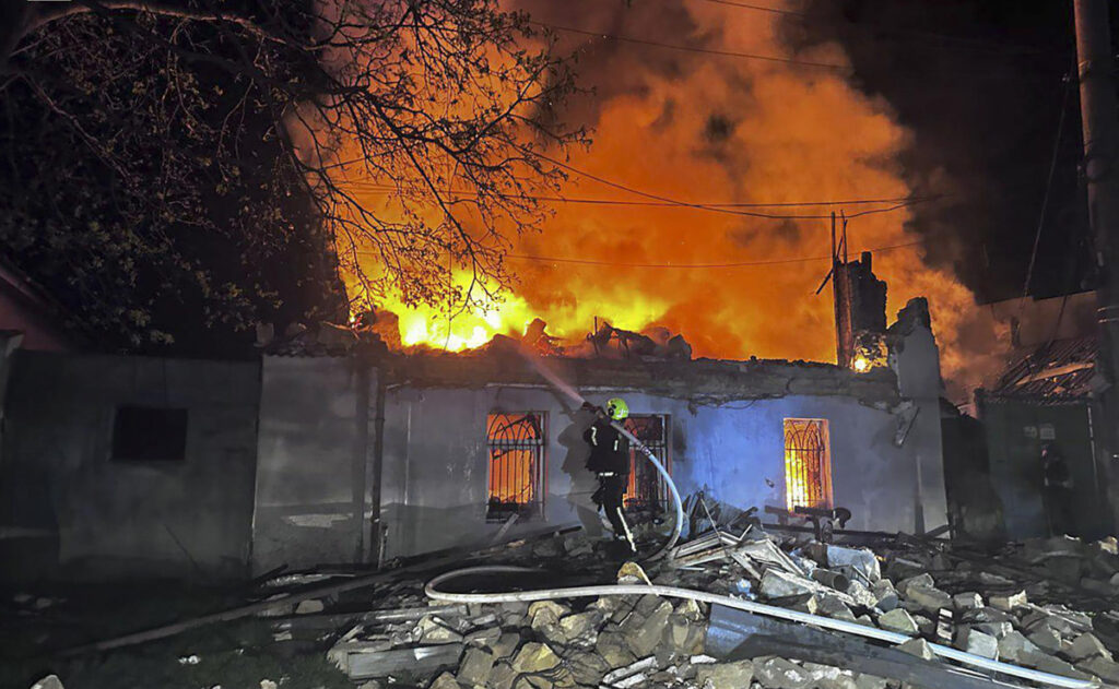 Aftermath of the overnight Russian attacks in Odesa