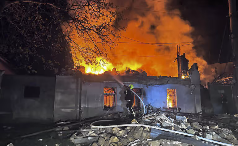 Aftermath of the overnight Russian attacks in Odesa