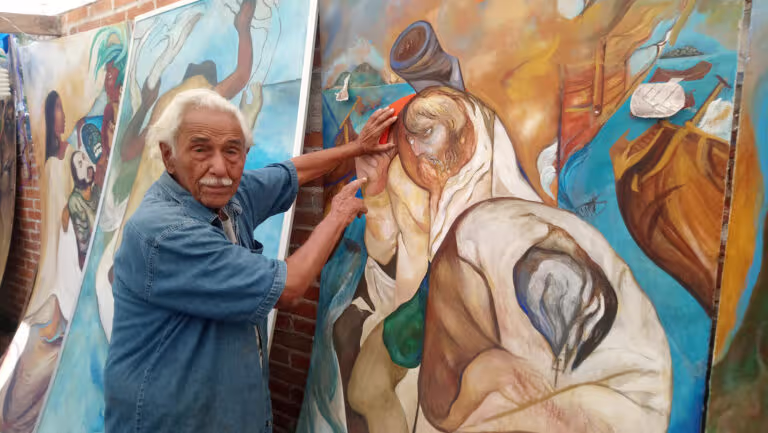 Muere Melchor Peredo, uno de los últimos representantes del muralismo mexicano