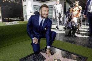 David Beckham recibe una estrella en el Paseo de la Fama de Hollywood